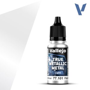 Vallejo True Metallic Metal 77.101 – Plata de Ley Light 18 ml