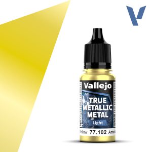 Vallejo True Metallic Metal 77.102 – Amarillo Radiante Light 18 ml