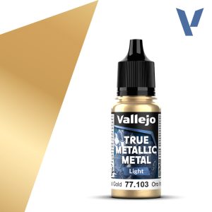 Vallejo True Metallic Metal 77.103 – Oro Imperial Light 18 ml
