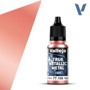 Vallejo True Metallic Metal 77.106 – Rojo Rubí Light 18 ml