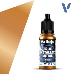 Vallejo True Metallic Metal 77.123 – Oro Imperial Base 18 ml