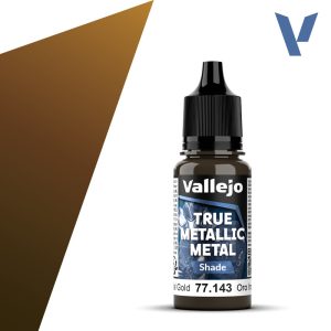 Vallejo True Metallic Metal 77.143 – Oro Imperial Shade 18 ml