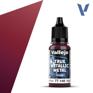 Vallejo True Metallic Metal 77.146 – Rojo Rubí Shade 18 ml