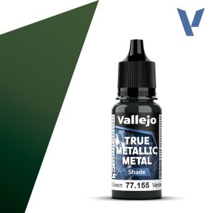 Vallejo True Metallic Metal 77.155 – Verde Ámbar Shade 18 ml