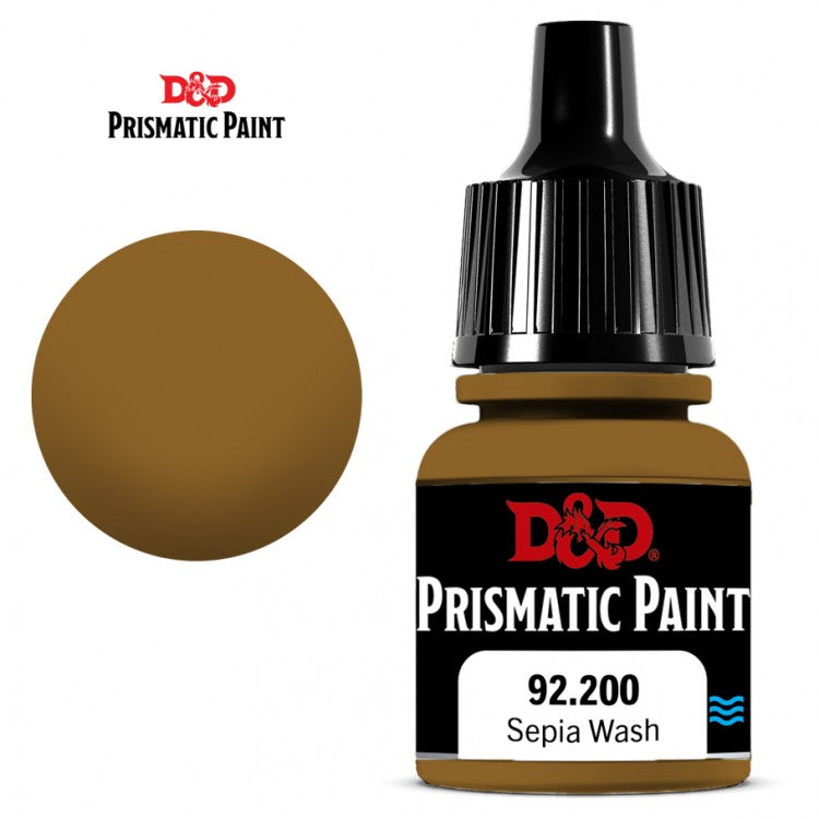 Envase de D&D Prismatic Paint: Sepia Wash – 8 ml