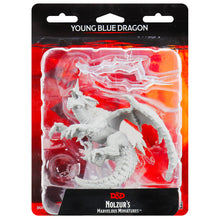 D&D Unpainted Young Blue Dragon